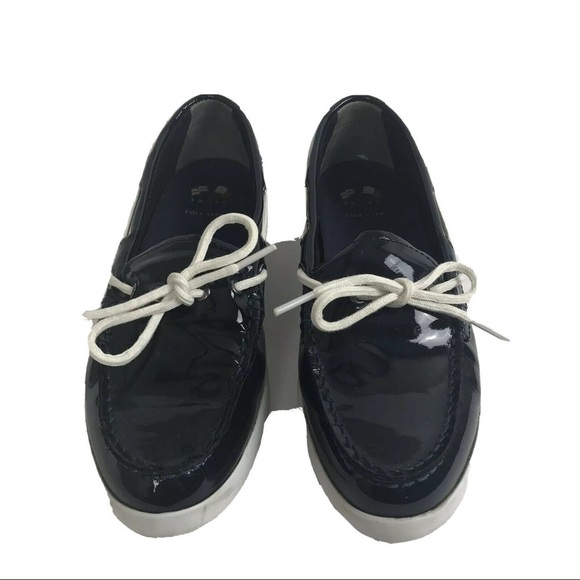 Cole Haan Nantucket Camp navy patent leather 7.5 B - Picture 3 of 8